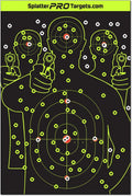 Splatter Targets - 12x18 Fully Reactive Shooting Targets | Instant Hit Visibility with Bright Splatter