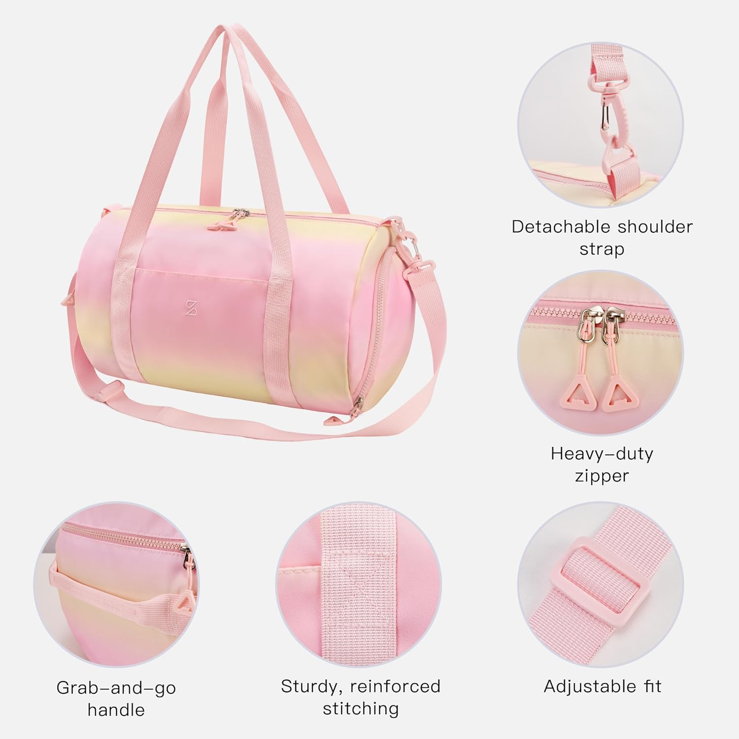 Stelle Dance Bag - Waterproof Ballet & Gymnastics Duffle with Shoe Compartment for Girls