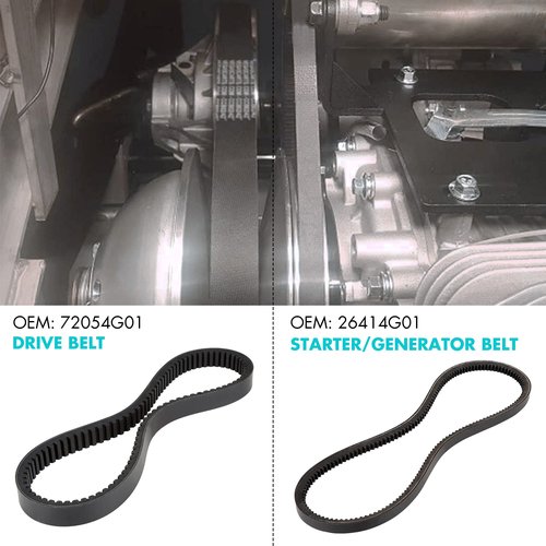 10L0L Golf Cart EZGO Tune Up Kit with Drive Belt & Starter Gen.Belt for EZGO TXT Medalist 1994-2005 with 295/350cc 4 Cycle Robins Motor