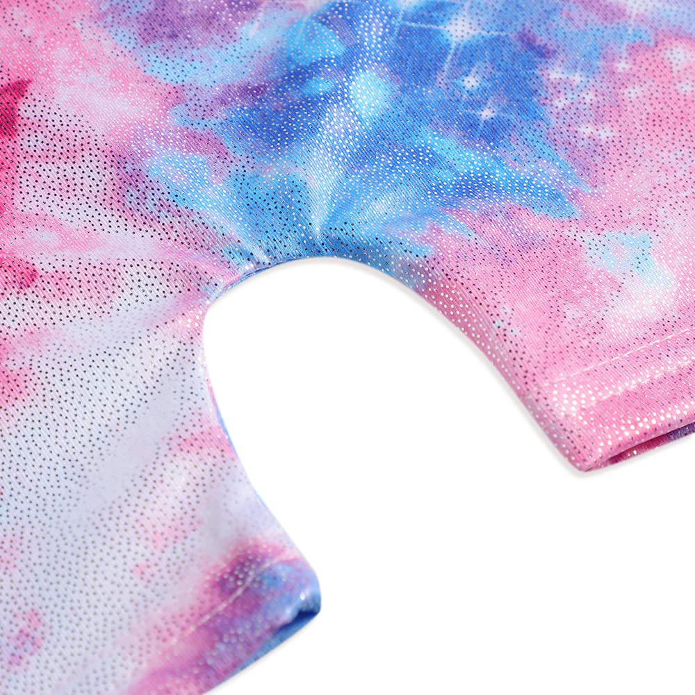 Leotards for Girls Gymnastics 3t 4t Dance Outfit Toddler KId Child Athletic Dance Wear Shiny Purple Hotpink Butterfly Biketard (Butterfly Hotpink, 3-4T)