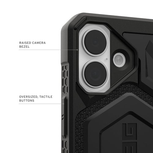 URBAN ARMOR GEAR UAG Designed for iPhone 17 Case Monarch Pro - Compatible with MagSafe Military Grade Protective Cover, Kevlar Black