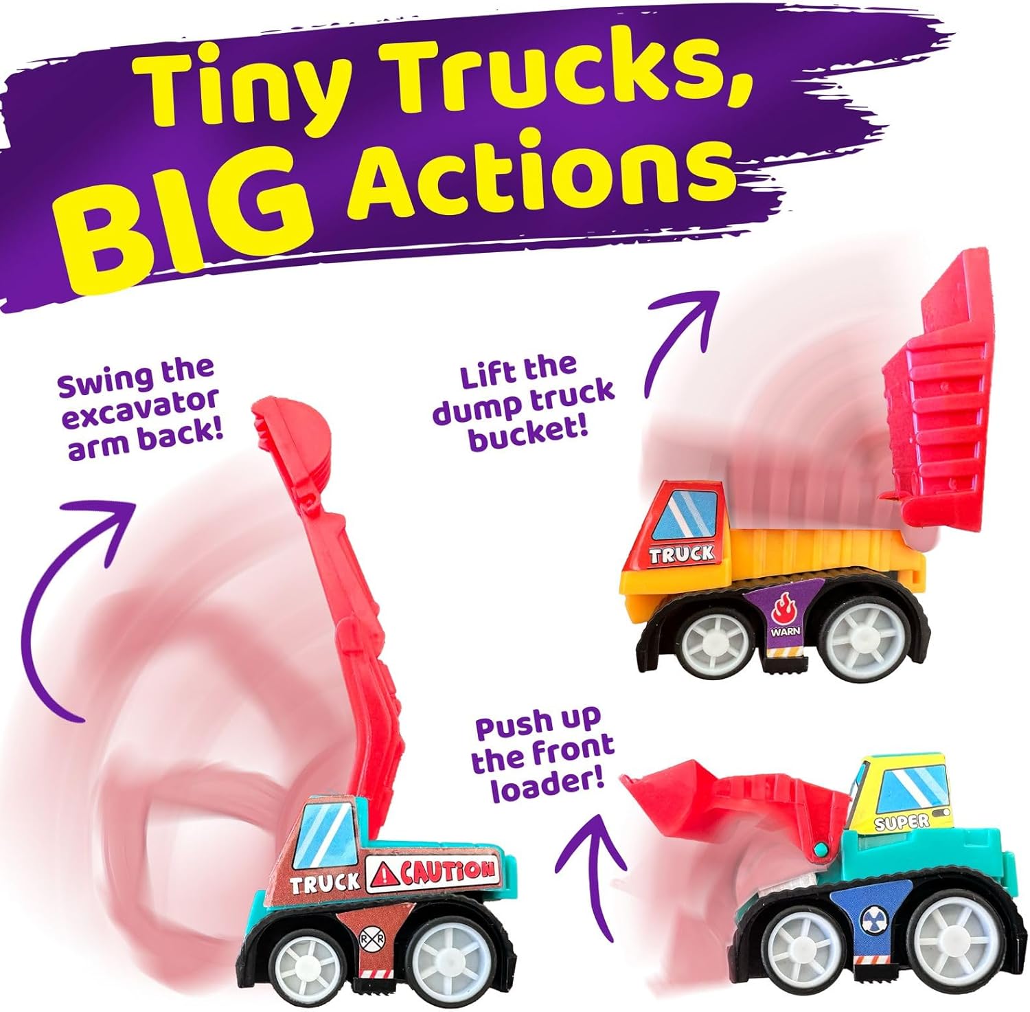 stargo 8 Pack Colorful Prefilled Easter Eggs Bulk with Toys - Mini Car Set Construction Engineering Vehicles Pull-Back Cars. Plastic Easter Eggs Filled, Basket Fillers, Party Favors, Boys Goodie Bags