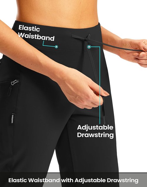 G GRADUAL Women's Capri Pants - Lightweight Quick-Dry Hiking Capris with 3 Zipper Pockets | Casual Summer Wear