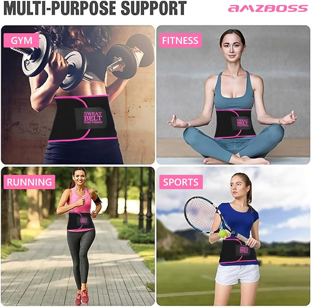 Skiennix Waist Trainer for Women - Effective Lower Belly Fat Reduction | Comfortable Sweat Band