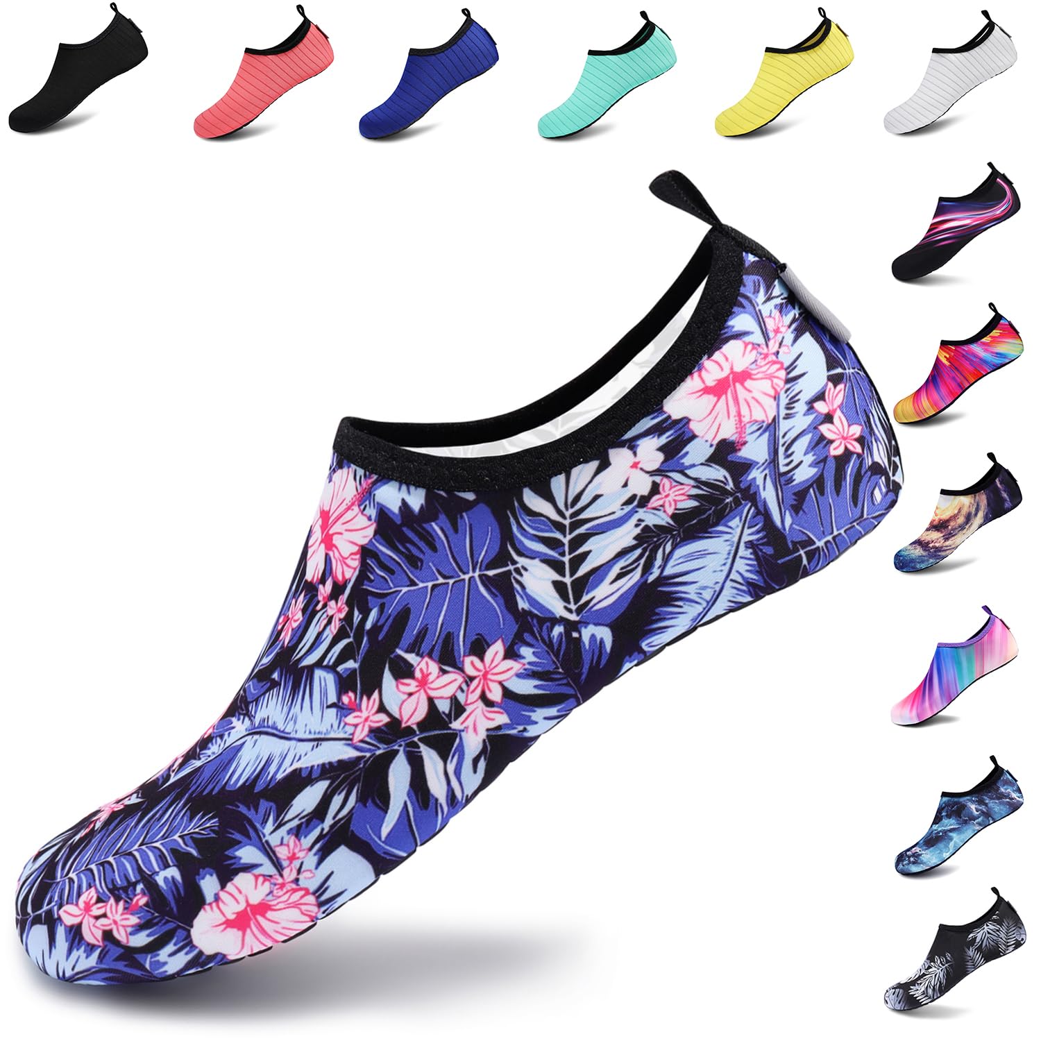 VIFUUR Water Sports Unisex Shoes Blue/Leaf - 11-12 W US / 9.5-10.5 M US (42-43)