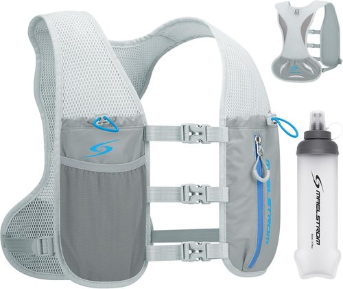 Maelstrom Running Vest - Adjustable Lightweight Hydration Pack with 500ml Soft Flask | Ideal for Trail Running, Hiking, and Cycling