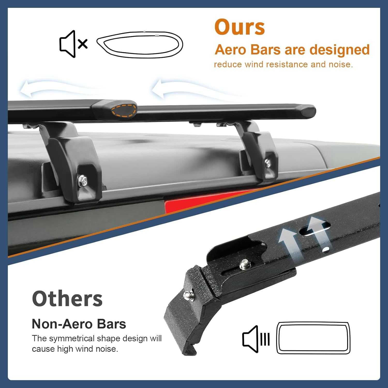 Wonderdriver Heavy Duty Roof Rack Cross Bars - 330lb Capacity for Jeep Wrangler JK JL Gladiator JT 2007-2026 | Aluminum Cargo Carrier