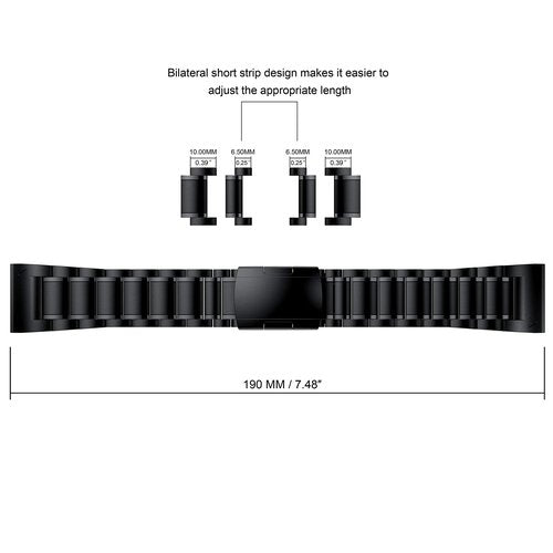 Baihui Band Compatible with Fenix 8 51mm/ Fenix 7X/ Fenix 6X Band, 26mm Titanium Metal Band Quick Fit Replacement Strap for Garmin Fenix 7X/ 6X Pro/ 5X/ 5X Plus/Enduro 3/tactix 7 Bands, Black
