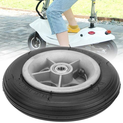 Bindpo Electric Scooter Tyre, 6inch 6x1 1/4 6in Rubber Wheel WearResisting for Tire Accessories for Tire Replacement