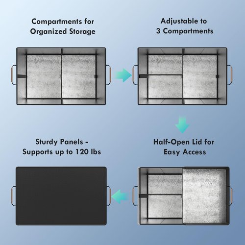Cooler Bag – Soft Travel Cooler Holds 45 Cans, Stays Cold for 8H & Warm for 6H – Portable Car Trunk Organizer for Camping, Beach, Picnic