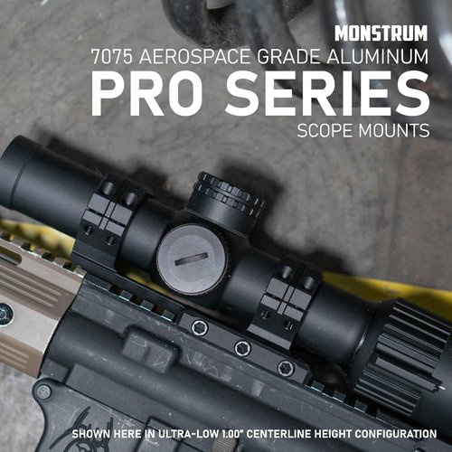 Monstrum Pro Series 7075 Aluminum Scope Mount - Durable, Lightweight Design for Precision Shooting