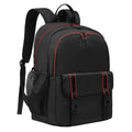 KUI WAN Backpack for Women and Men, 17'' Classical Nylon Bookbag with Multi-pockets Casual Daypack for College Work Travel