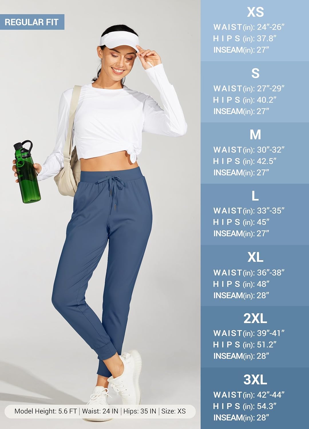 Willit Women's Joggers - Lightweight Athletic Sweatpants with Pockets for Running & Workouts