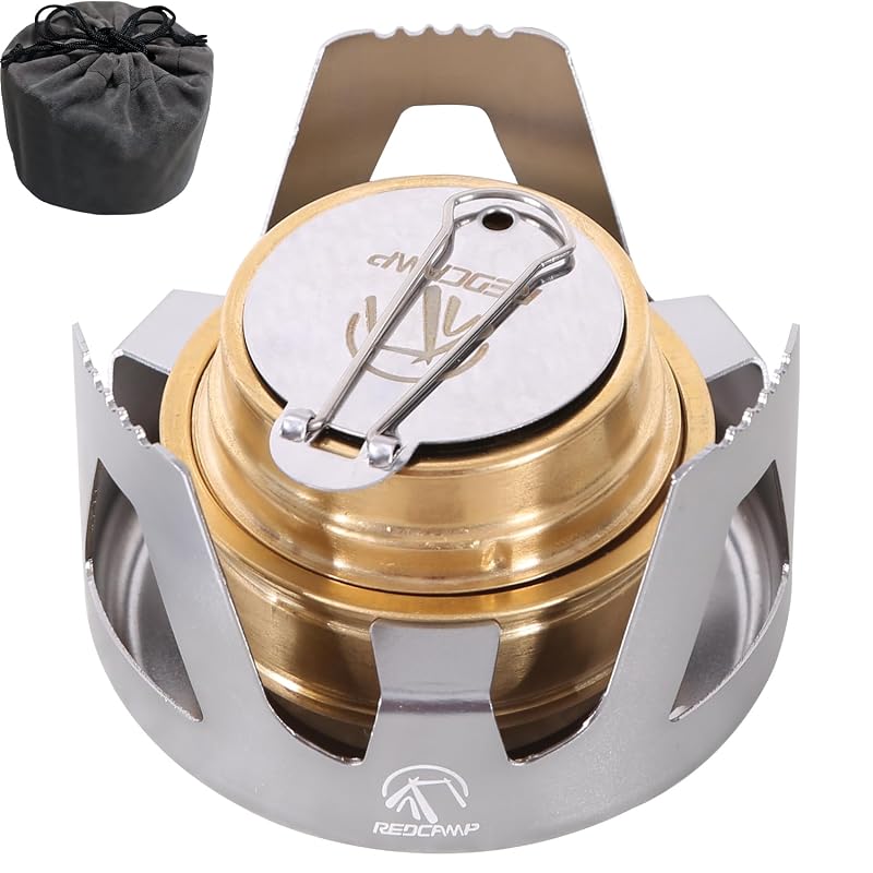 Redcamp Mini Alcohol Stove for Backpacking - Silver