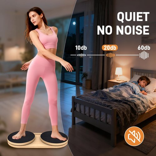 Kanonmaori Waist Twister Machine Exercise, Ab Twister Board Workout MAX 330 LBS, Non-Slip Waist Twisting Fitness Tool, Pilates Waist Twister for Women, Dynamic Core Align Board for Home Gym Equipment