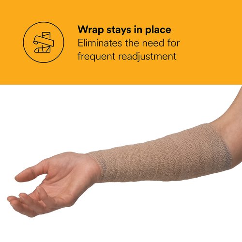 3M™ Coban™ Self-Adherent Wrap 1584, Tan, 18 Bags/Case