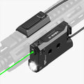 VOTATU V845 Green Laser & Light Combo - 2000 Lumens LED Flashlight with Pressure Switch for M-LOK Rail