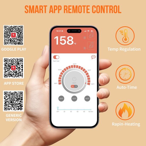 Heated Socks, Heated Socks for Men Women with APP Control, 5000mAh Rechargeable Electric Up to 10 Hours Washable Winter Warm Socks Foot Warmer for Skiing Cycling Camping