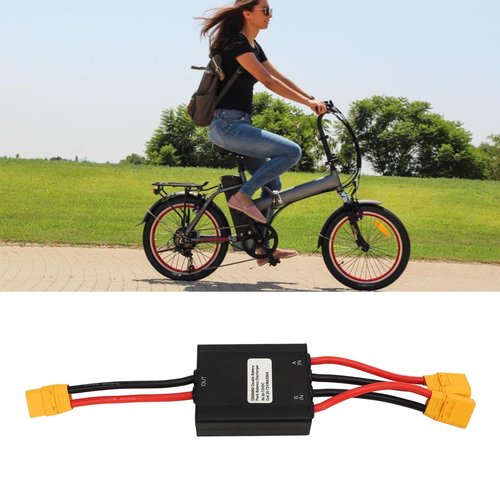 equlup Electric Bike Double Battery Discharge Converter, Input 20V to 72V Output Voltage 20V to 72V Dual Battery Parallel Module Adapter for EBikes Replacement (80A)