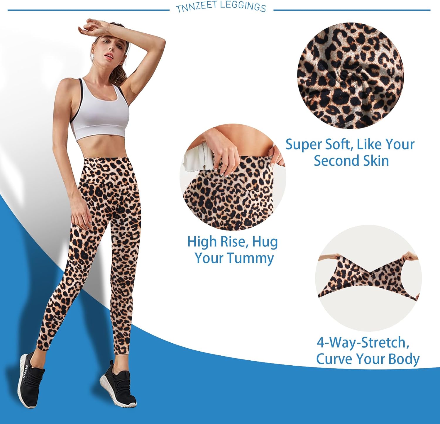 Skiennix High Waisted Leggings - Tummy Control, No See-Through, Workout Yoga Pants with Pockets | Reg & Plus Sizes