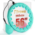 Weighted Hula Infinity Fitness Hoop for Adult Weight Loss, 2 in 1 Smart Fitness Workout Hula Circle Hoops with 26 Detachable Knots, Exercise Fit Hoop Suitable for Women and Beginners