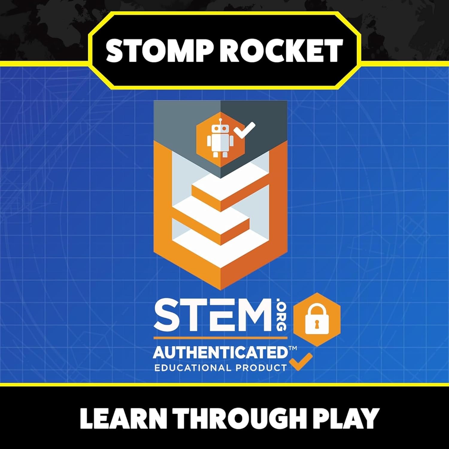 Stomp Rocket Jr. Multi-Color Rocket Launcher - Fun STEM Outdoor Toy for Kids | Soars Up to 100 Feet, Ages 3+