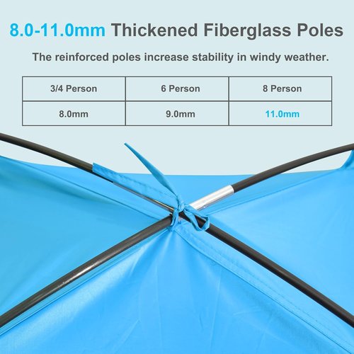 Gorich Beach Tent - UPF 50+ UV Protection Canopy for 3-10 Persons | Lightweight & Easy Setup