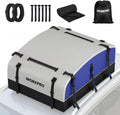 WORKPRO Rooftop Cargo Carrier - 21 Cubic Feet Waterproof Roof Bag with Anti-Slip Mat & Safety Hooks