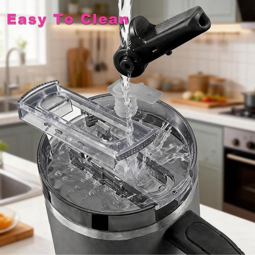 ANTAND 2 Pack Detachable Flip Straw Lid Replacement for 40 oz Stanley Quencher H2.0 & ProTour, Leakproof Spill Proof Lids Straw Cover for Stanley Cup Accessories 40oz, Easy to Clean (Black, Black)
