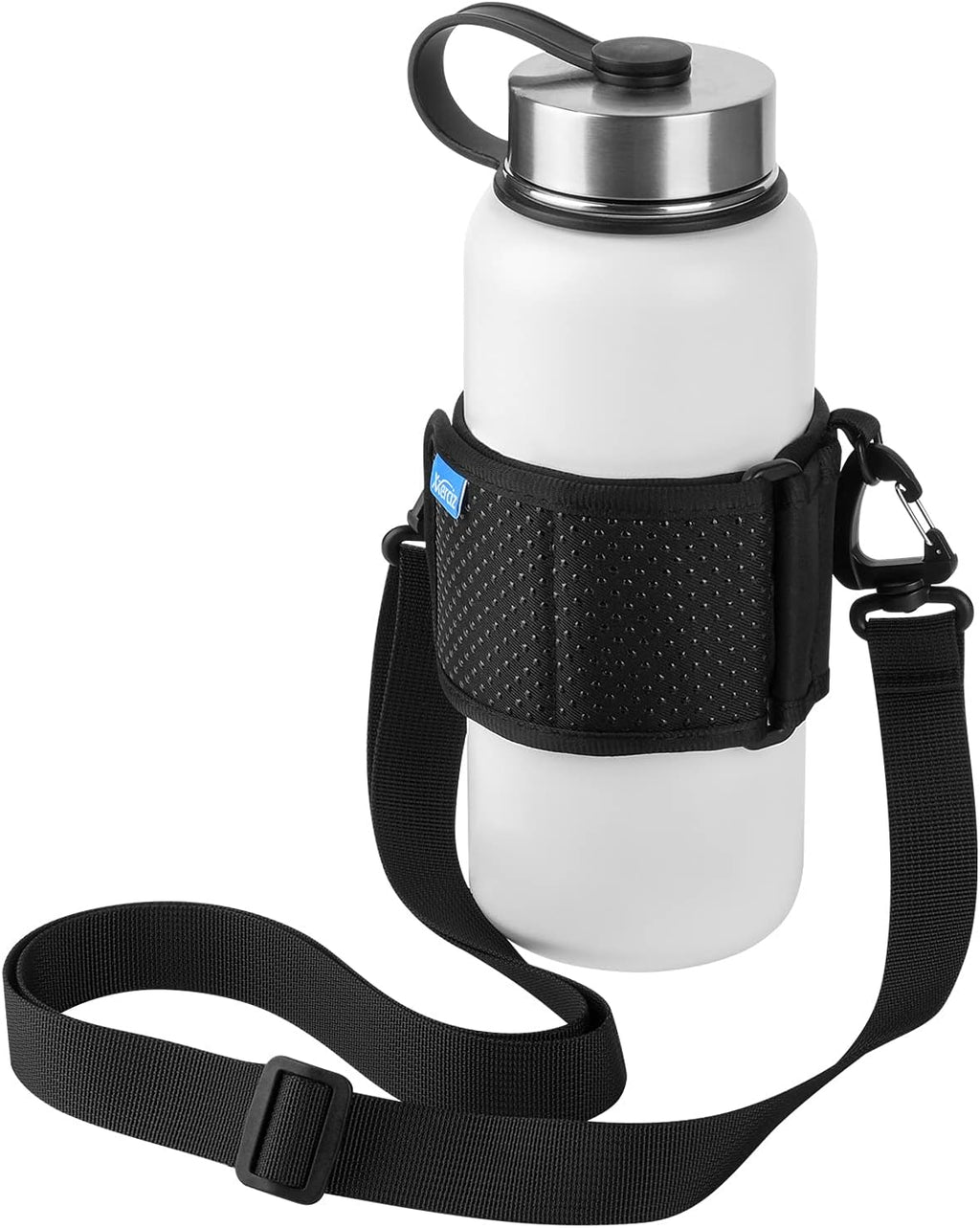 Xxerciz Water Bottle Carrier - Adjustable Shoulder Strap Sling for Hiking & Camping