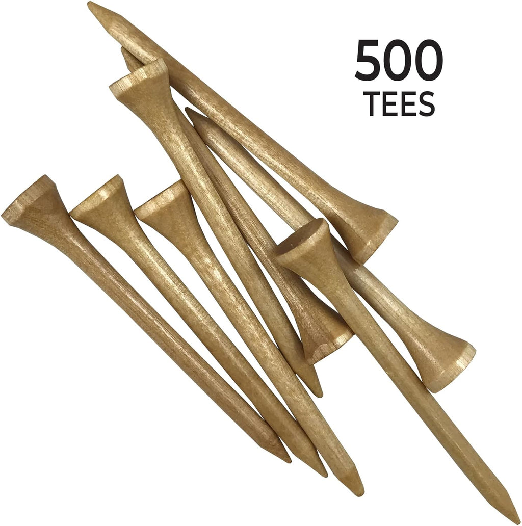 Pride Golf Tee - Deluxe 2-3/4 Inch Tees | 500 Count for Enhanced Performance