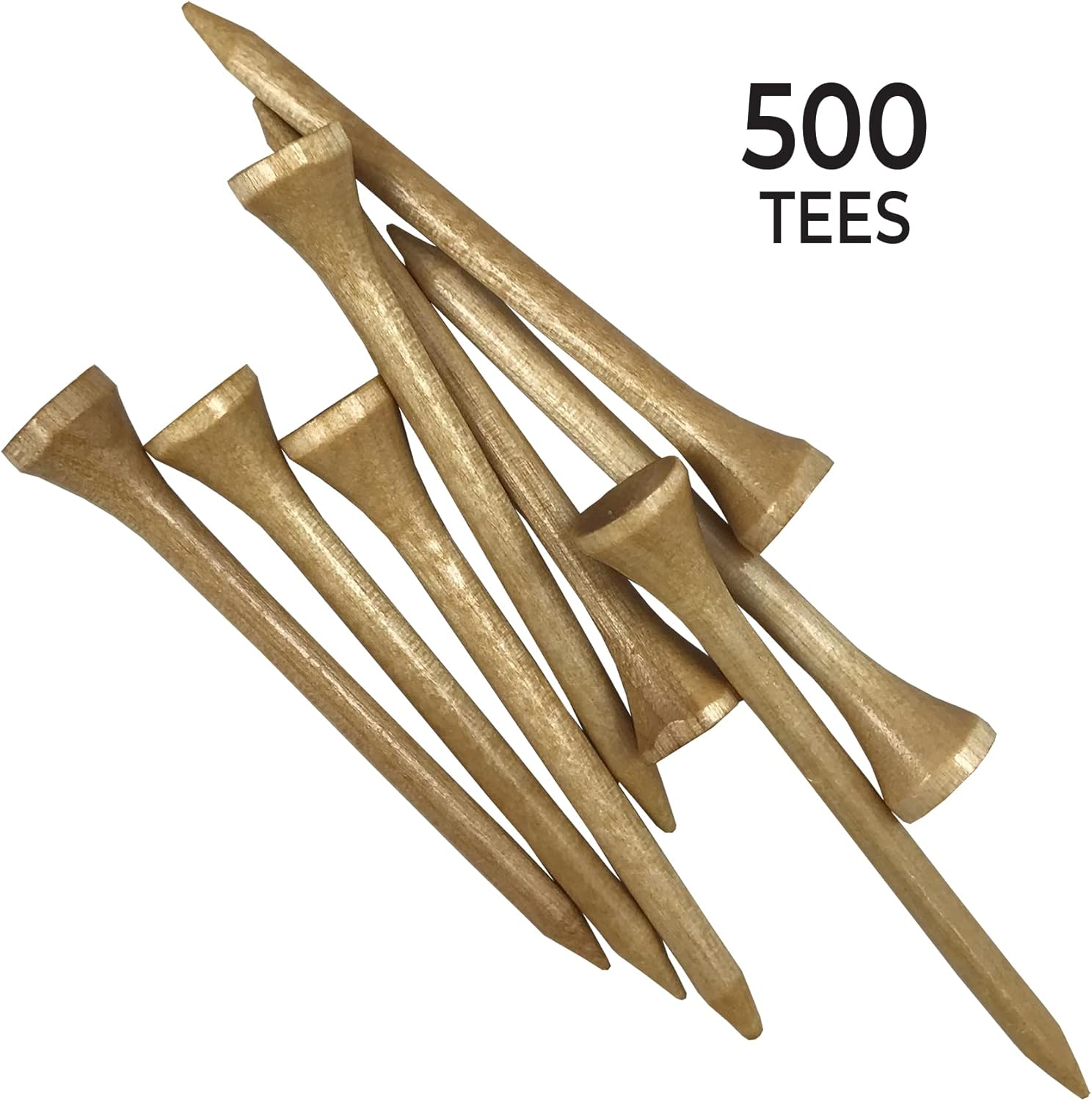 Pride Golf Tee - Deluxe 2-3/4 Inch Tees | 500 Count for Enhanced Performance
