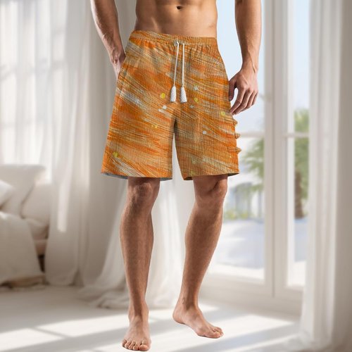 Domirica Sport Shorts - Lightweight Casual Men’s Shorts with Pockets & Elastic Waistband | Summer Wear
