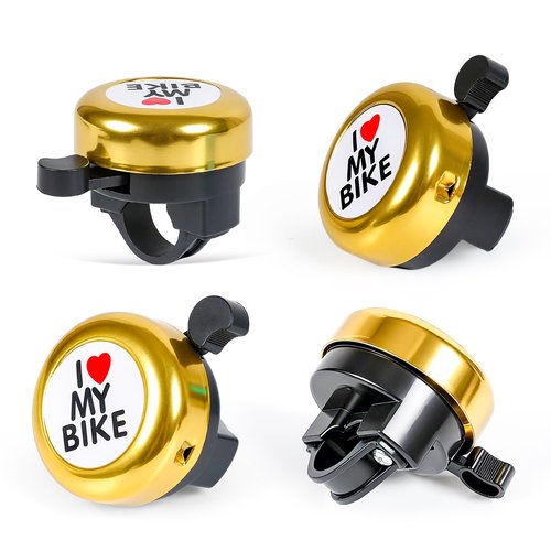 Bike Bell, Classic Nostalgic Bell, Loud Sound, Bicycle Accessories, Kids Bike Bell and Balance Car Bell, Adult Bicycle Bell,Red/Yellow/Blue/Purple/Black/Silver -6 Colors