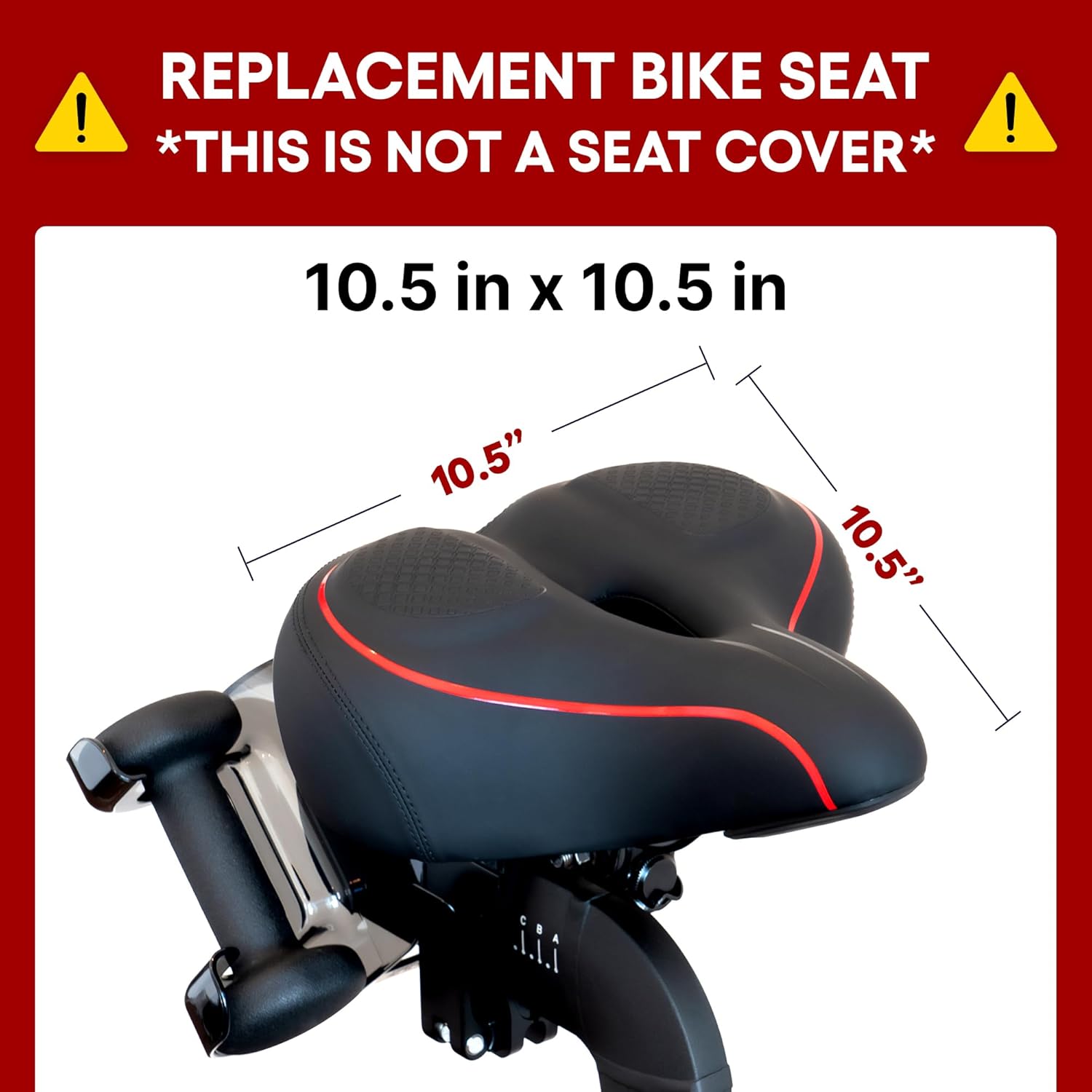 Peloton Replacement Extra Wide Seat - Oversized Cushion for Men & Women | Compatible with Bike & Bike+