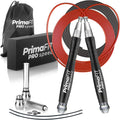 PrimaFIT Pro Speed Jump Rope - Adjustable Weighted Aluminium Handles for Boxing & CrossFit | Includes Spare Cable & Carry Bag