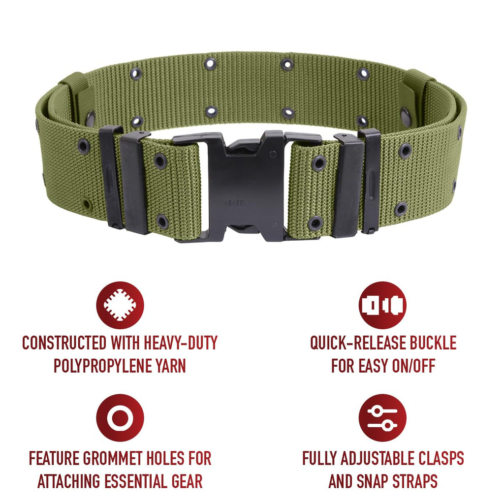 Rothco Marine Corps Style Quick Release Belts - Fully Adjustable Active Duty Inspired Belt