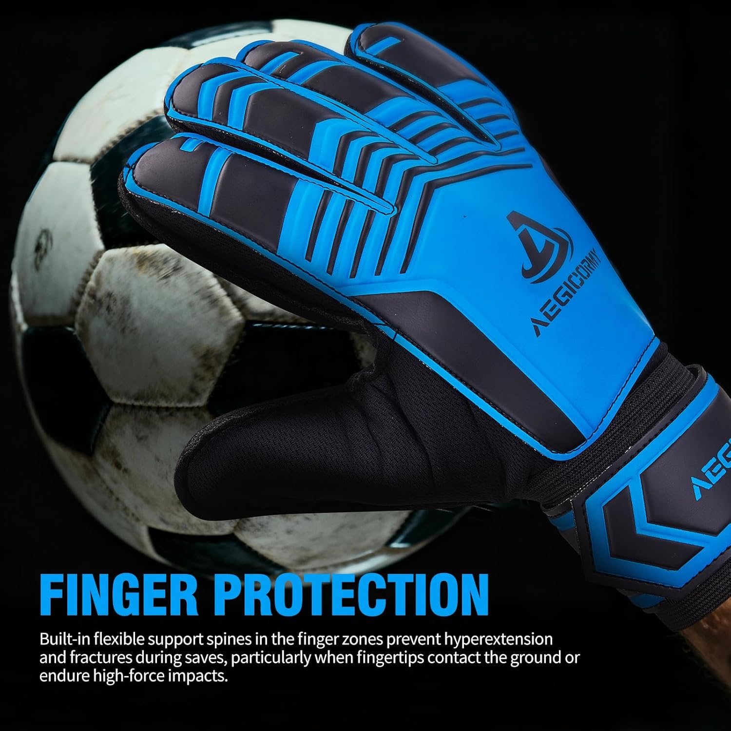 Regine Switzerland Goalie Gloves - Breathable Soccer Gloves with Finger Protection | Extra Grip, Black/Green, Sizes 5-10