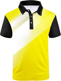 ZITY Men's Golf Shirt - Short Sleeve Moisture-Wicking Performance Polo | Casual Print T-Shirt