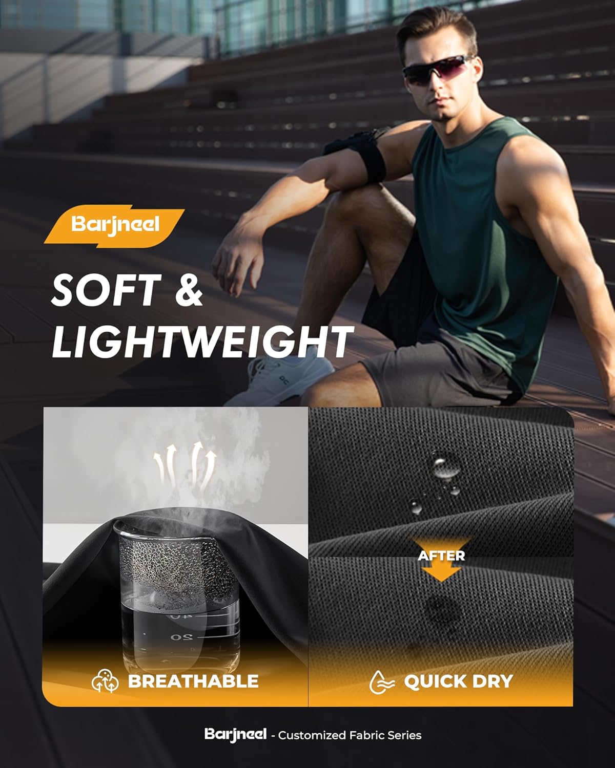 Skiennix Men's Gym Shorts - Quick Dry Basketball Athletic Shorts with Pockets | 4 Pack in Black