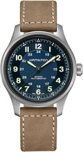 Hamilton Khaki Field Titanium Automatic Men's Watch - 42mm Swiss Made, Blue Dial, 100m Waterproof, Leather Strap