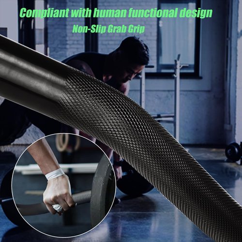 47" EZ Curl Bar Weight Lifting Bar 1-inch Curling Bars for Weight lifting with 2 Star Collars Star-nuts (220lb Weight Capacity) for Hip Thrusts Squats Lunges for Gym and Home