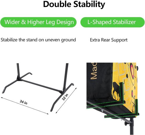 Archery Target Stand - Durable Alloy Steel for 30-Inch Bag & Foam Targets | Ideal for Backyard Use
