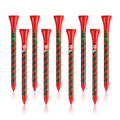 ZALORD Marry Christmas Golf Tees 3 1/4 Inch Unbreakable Pack of 60 Long Christmas Golf Tees Wood Reduce Side Spin and Friction (Christmas)