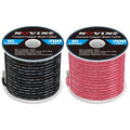 16 Gauge Marine Wire - Tinned Copper Electrical Cable for Automotive & Marine Use | 200FT Red & 200FT Black