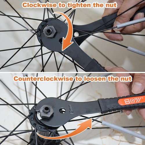 SONZUIA Bicycle Cone Wrench Set Tool (13, 14, 15, 16, 17, 18, 19mm), Bike Cone Spanner Set, Wheel Hub Axle Nut Install Remover (13-14-15-16mm)