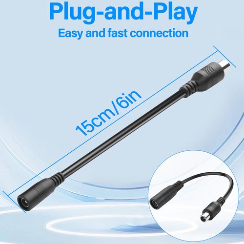 JSADZKJ DC5521 to 8mm Electric Scooter Charging Cable,24V DC 5.5x2.1 mm to 8mm RCA Connector Adapter Cable for Electric Scooter,Mobility Scooter,Balance Bike-5.9in (2PCS) DC8016