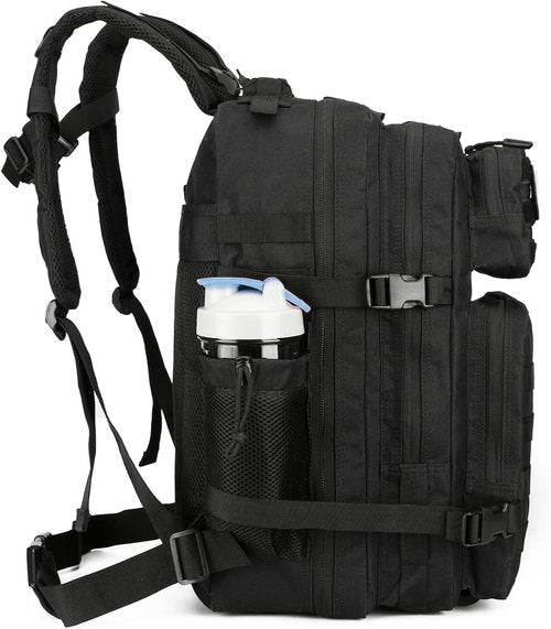 BAIXINGBAGS 45L Tactical Backpack - Waterproof Design for Men | Ideal for Tactical Operations (Black)