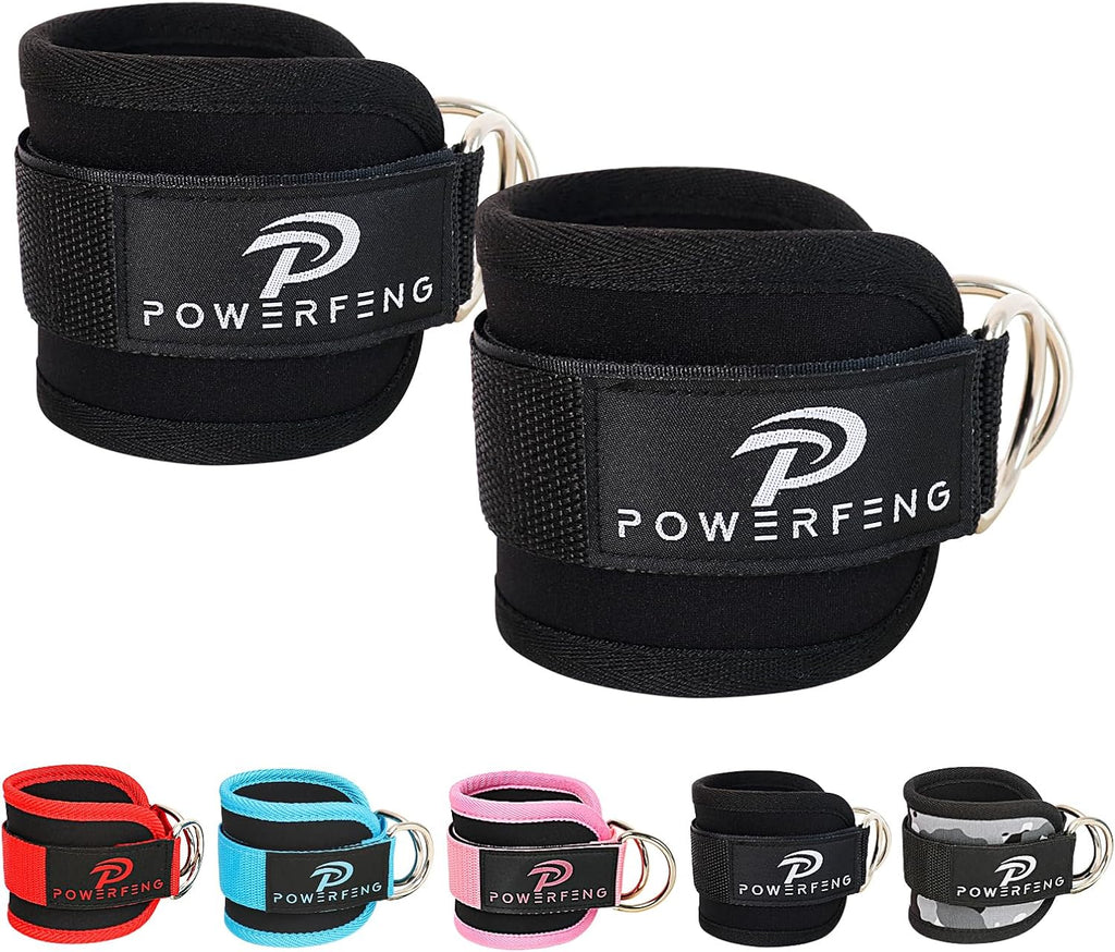Skiennix Ankle Strap Cable Machine - Glute Kickback Cuffs for Leg Workouts | Home Gym Essentials