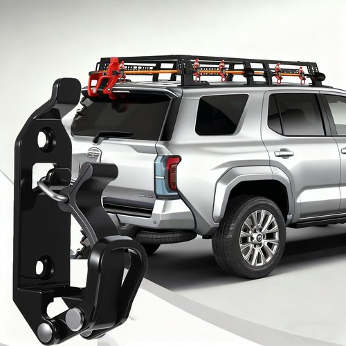 AZBNRUY 6P Metal Rubber Shovel Mount for Roof Rack/Truck/Truck Bed, Jeep UTV Offroad Roof Rack Truck Shovel Mount, Shovel Holder for Truck & Quick Release Axe Holder Clamp Mounting Brackets Kit-Black
